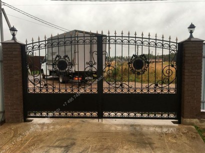 Кованые ворота Арт.ВХК-123 фото 4